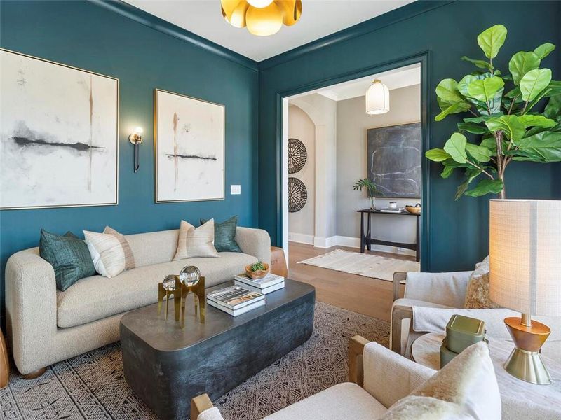Furnished interior view inside a new home in , Suwanee (Image 13).