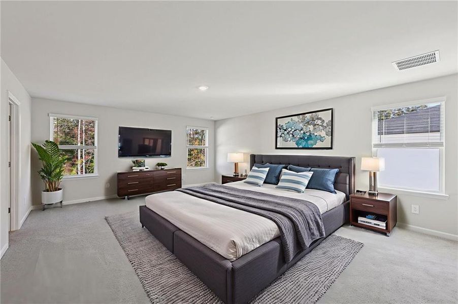 Furnished interior view inside a new home in The Oaks at Dawson, Dawsonville (Image 14). Furnished interior view inside a new home in The Oaks at Dawson, Dawsonville (Image 14).