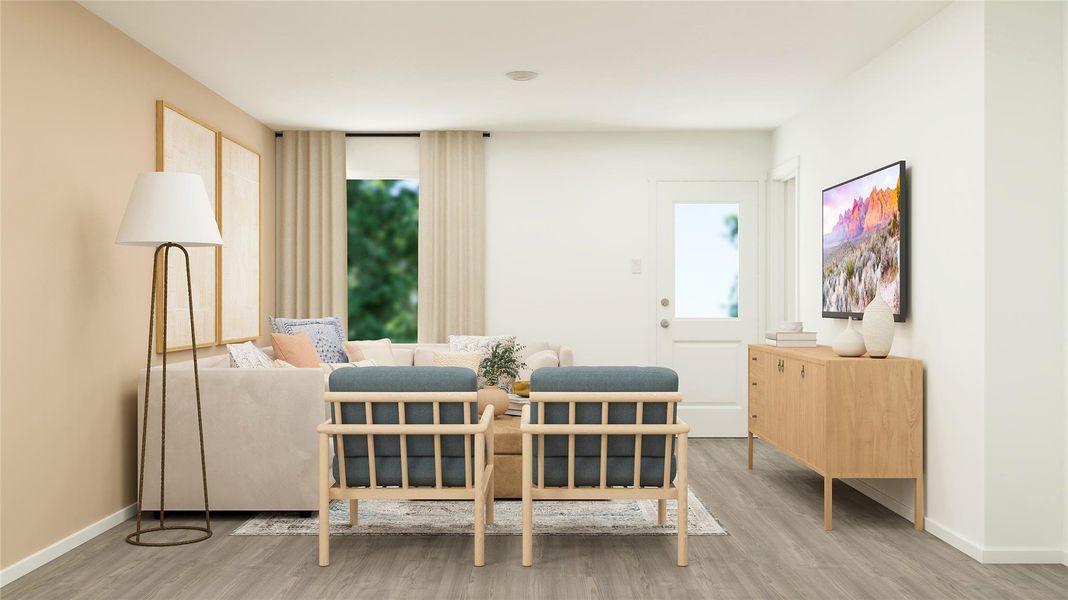 Furnished interior view inside a new home in , Jarrell (Image 30).