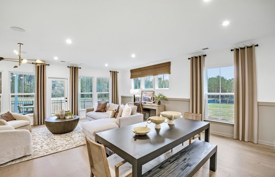 Furnished interior in a model home at Ansley Towns in Cumming (Image 5).