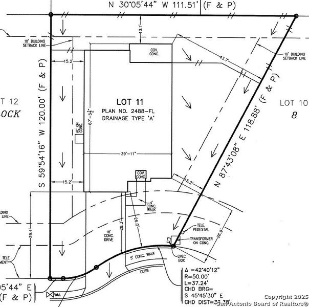 2D floor plan layout of this home in Foxbrook, Cibolo, TX (Image 7).
