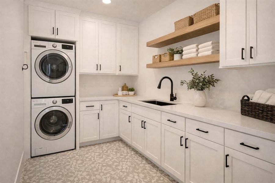 Furnished interior view inside a new home in , Oviedo (Image 10).