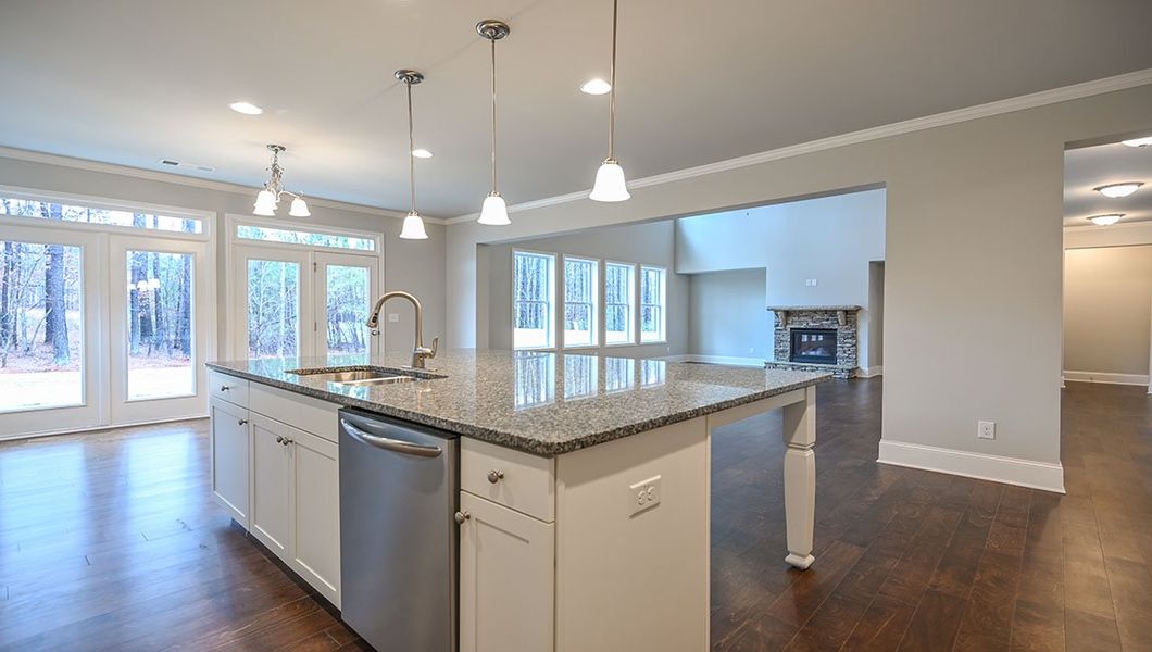 Furnished interior view inside a new home in Thalley Creek Estates, Cumming (Image 8). Furnished interior view inside a new home in Thalley Creek Estates, Cumming (Image 8).