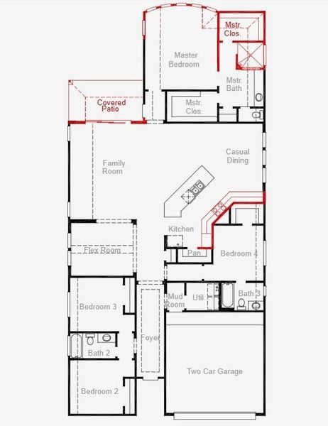 2D floor plan layout of this home in The Trails, New Caney, TX (Image 2). 2D floor plan layout of this home in The Trails, New Caney, TX (Image 2).