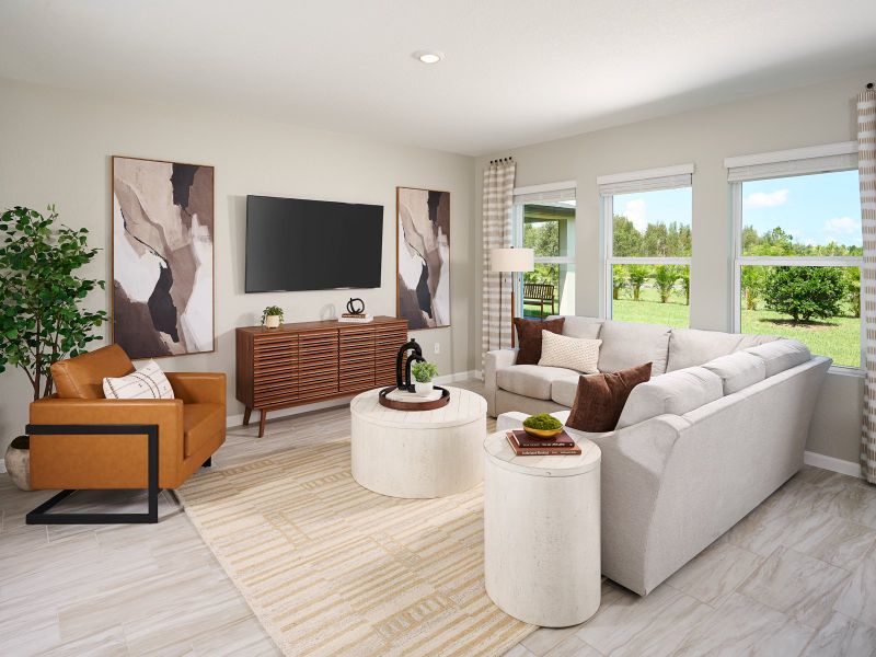Furnished interior view inside a new home in Meritage Homes at Terra Lago - Premier Series, Indiantown (Image 6).