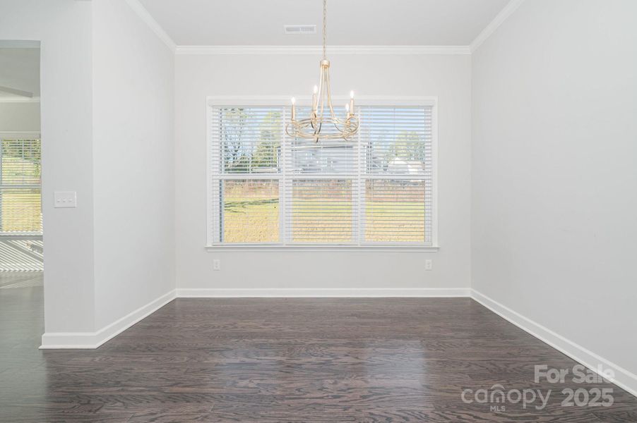 Roomy breakfast/dining area.