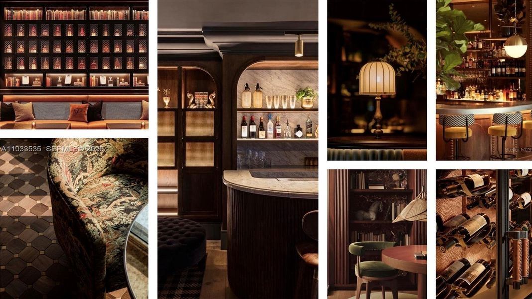 Atop the 19th floor, this inspiration of the Sky Speakeasy Owners' Lounge illustrates the refined, yet swanky vibe envisioned for all residents - with stunning views, an outdoor terrace, and elegant space to gather and unwind. Atop the 19th floor, this inspiration of the Sky Speakeasy Owners' Lounge illustrates the refined, yet swanky vibe envisioned for all residents - with stunning views, an outdoor terrace, and elegant space to gather and unwind.