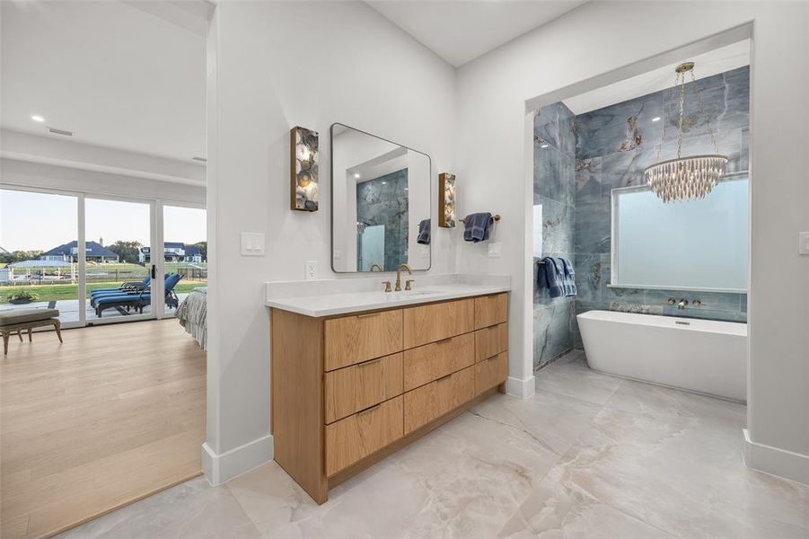 Furnished interior view inside a new home in , Pelican Bay (Image 7). Furnished interior view inside a new home in , Pelican Bay (Image 7).