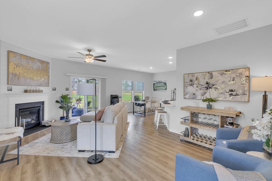 Representative furnished interior of a home built from the Crestfall II by Great Southern Homes in Worthington, Hephzibah (Image 8).