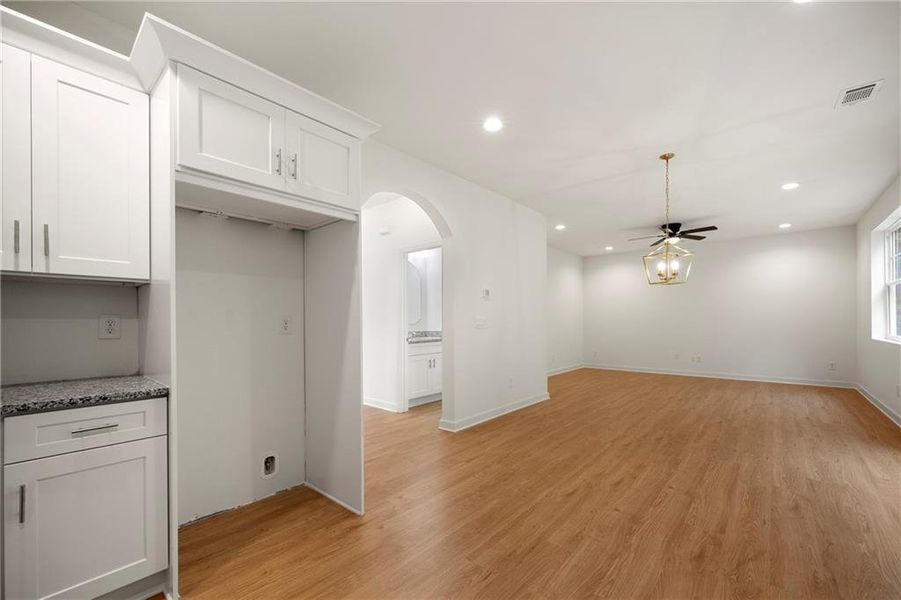 Furnished interior view inside a new home in , Fairburn (Image 6).