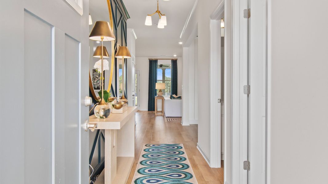 Furnished interior view inside a new home in Weavers Pointe, Zebulon (Image 5).