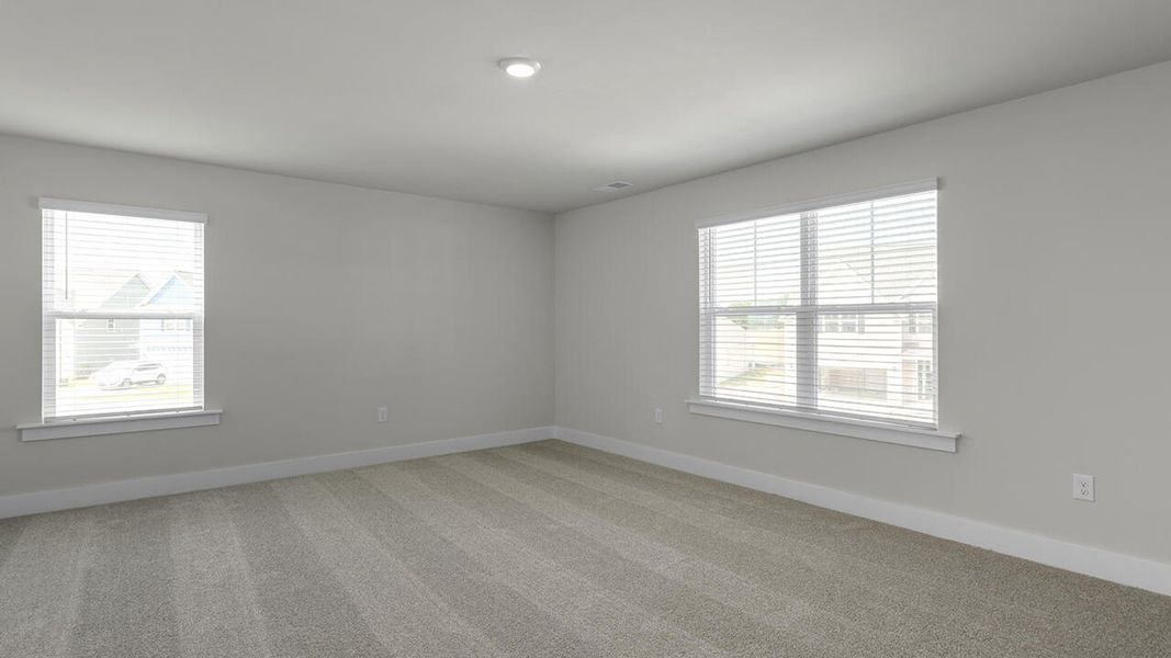 Spacious, unfurnished interior of a new home in Surfside Landing, Hubert (Image 31).