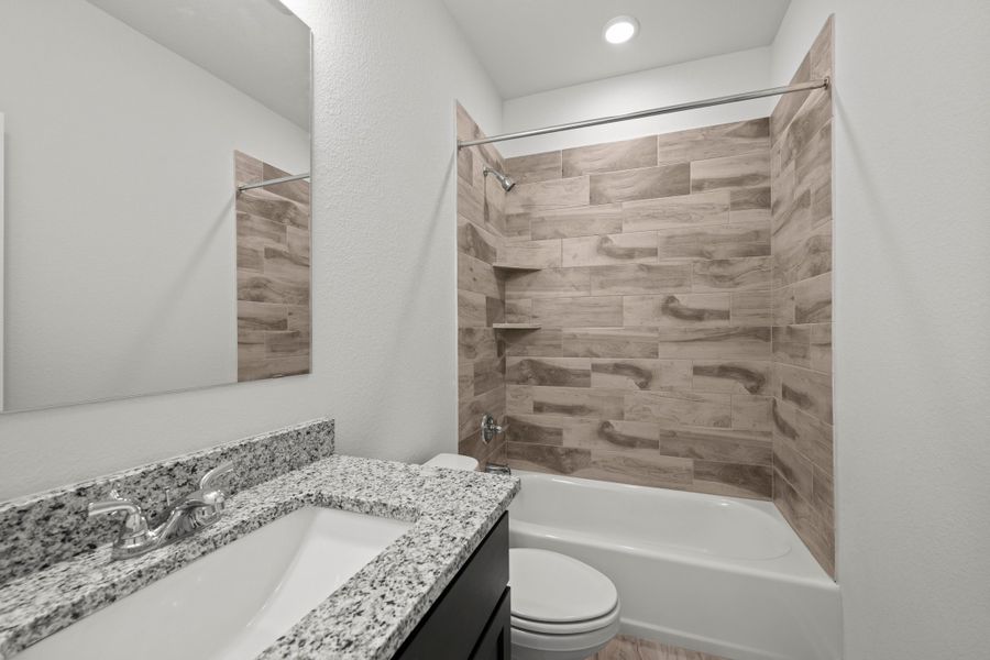 Furnished interior view inside a new home in Rancho San Gabriel, Georgetown (Image 8).
