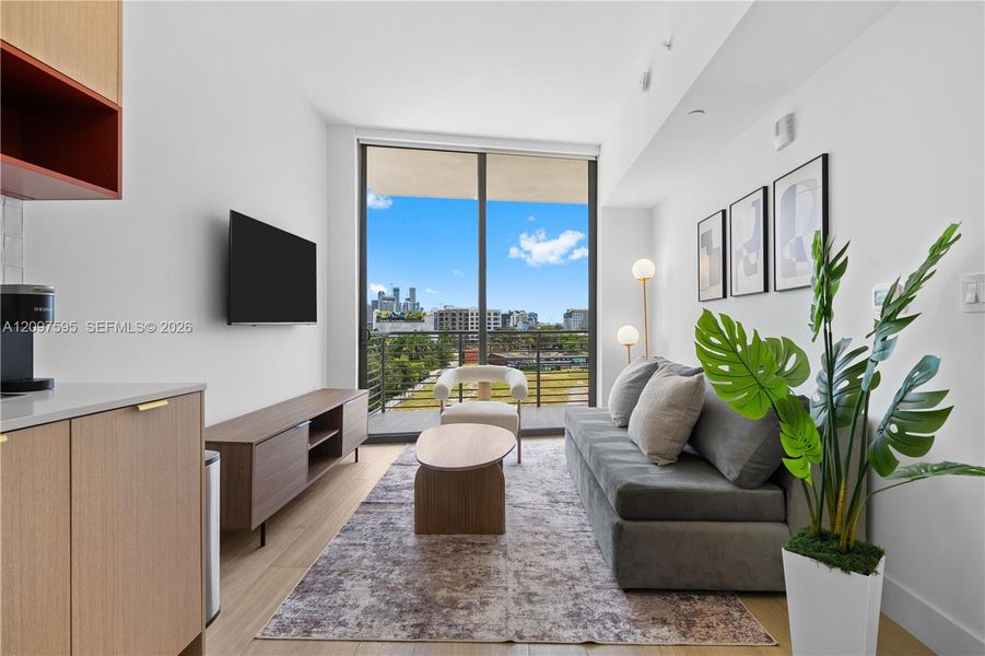 Furnished interior view inside a new home in , Miami (Image 7).