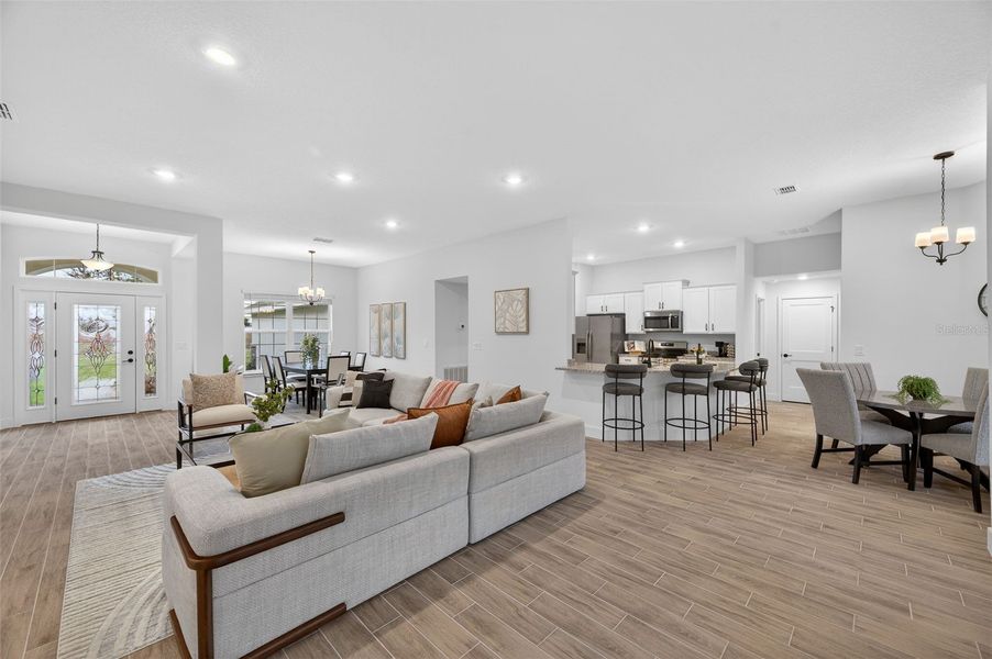 Furnished interior view inside a new home in Hill Country Estates, Dade City (Image 14).