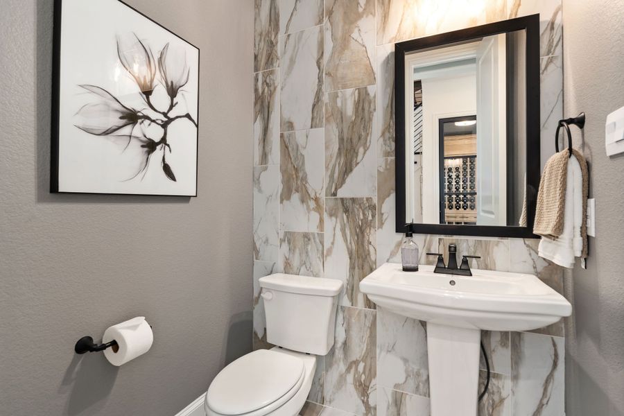 Plan 1639 Powder Bath Representative Photo by American Legend Homes