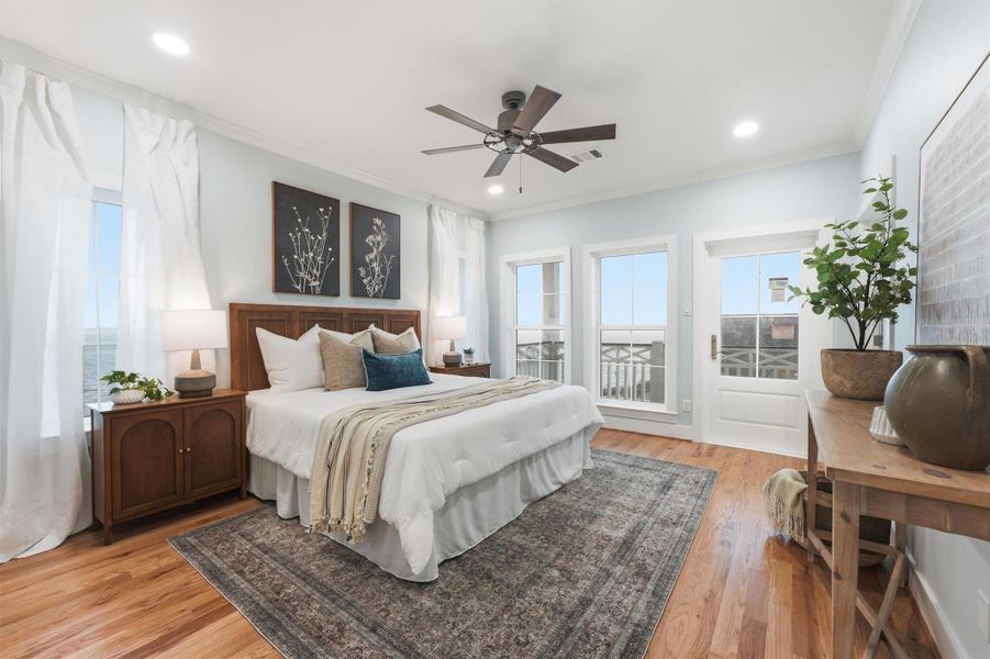 Furnished interior view inside a new home in , Tiki Island (Image 42).