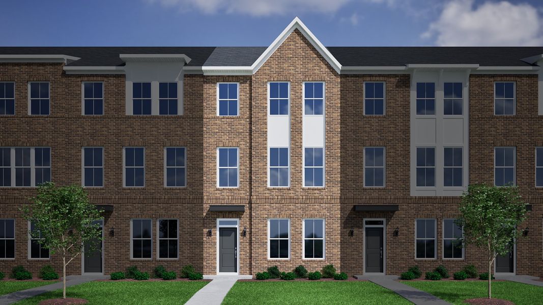 Representative exterior photo of a completed home built from the Corabell 3-Story 2-Car Garage - Vanguard Collection by Mungo Homes in Avenue One, Castle Hayne, NC (Image 14). Representative exterior photo of a completed home built from the Corabell 3-Story 2-Car Garage - Vanguard Collection by Mungo Homes in Avenue One, Castle Hayne, NC (Image 14).