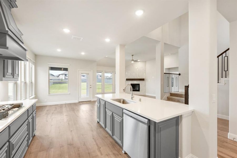 Furnished interior view inside a new home in Union Park Classic 55, Little Elm (Image 13).