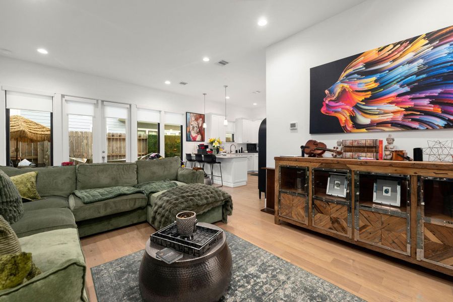 Furnished interior view inside a new home in Timbergrove Trails, Houston (Image 39).