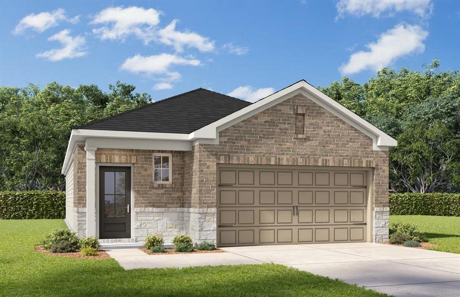 Front exterior of a new home in Heartland, Heartland, TX, highlighting curb appeal (Image 1). Front exterior of a new home in Heartland, Heartland, TX, highlighting curb appeal (Image 1).