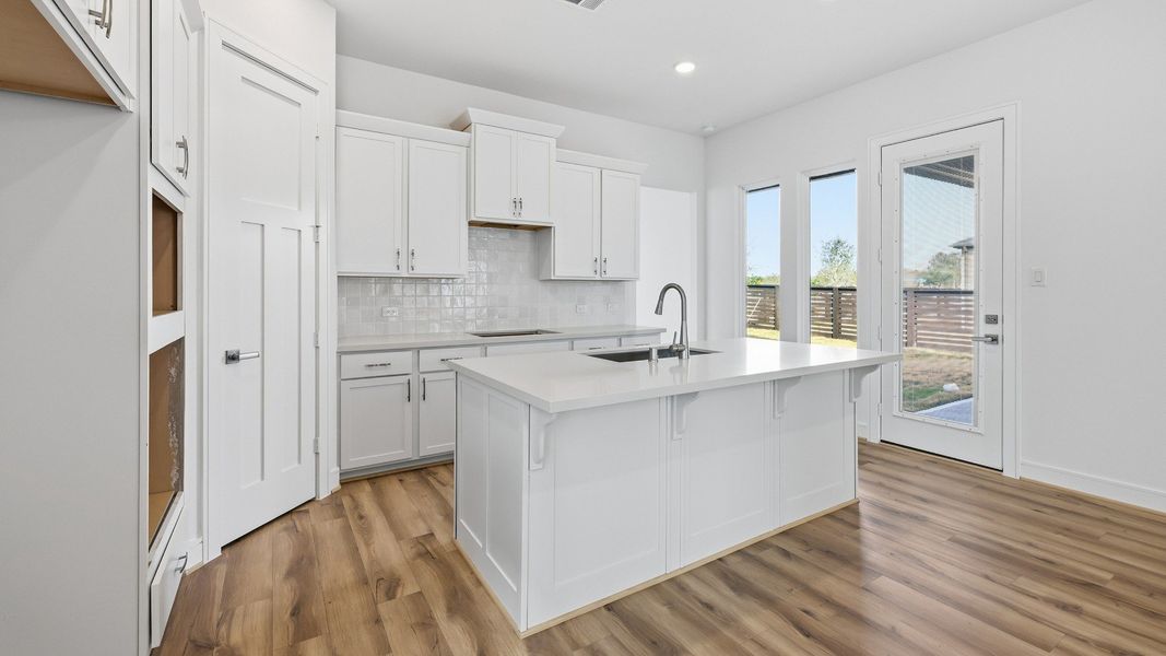 Representative furnished interior of a home built from the Paloma by Brightland Homes in Bridgeland Central, Cypress (Image 10).