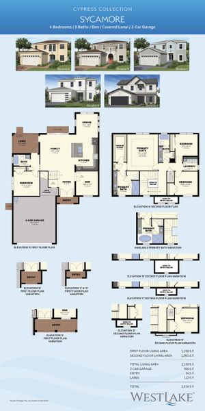 2D floor plan layout for the Sycamore by Minto Communities in Westlake, Loxahatchee, FL (Image 3). 2D floor plan layout for the Sycamore by Minto Communities in Westlake, Loxahatchee, FL (Image 3).