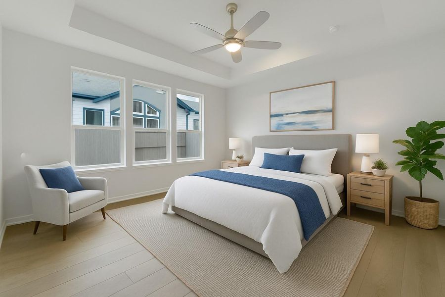 *Virtually Staged Primary Bed*