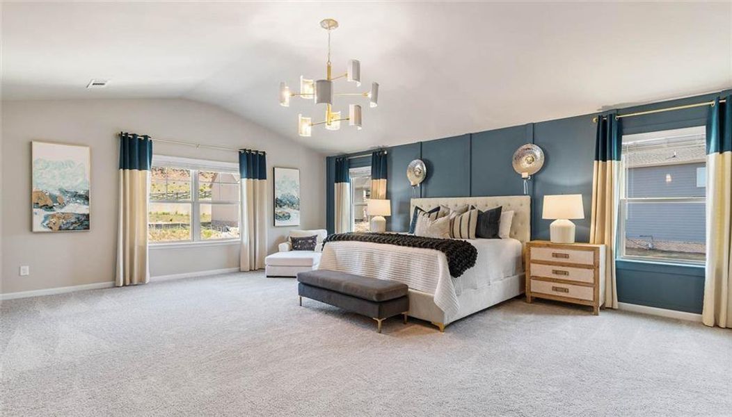 Furnished interior view inside a new home in Camp Creek Village, Atlanta (Image 33).