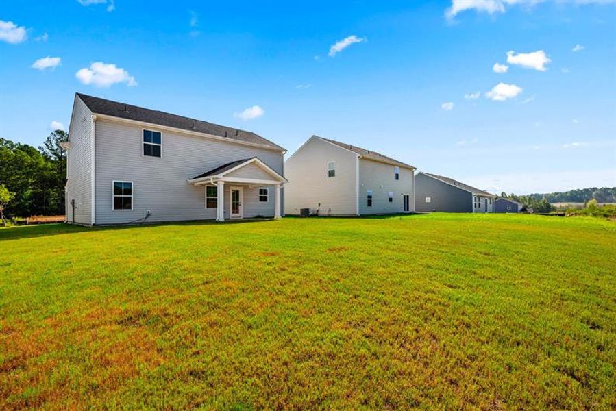 Exterior details and patio area of a home in Brookshire, Sanford (Image 2).