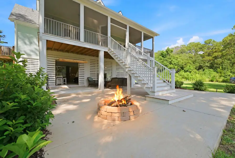 Exterior details and patio area of a home in , Johns Island (Image 25). Exterior details and patio area of a home in , Johns Island (Image 25).