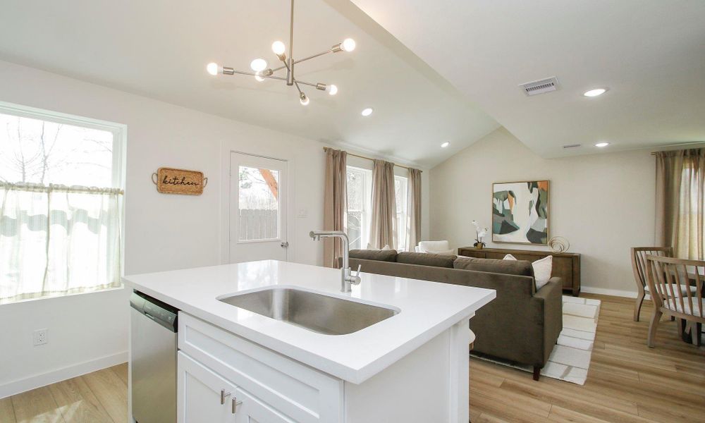 Furnished interior view inside a new home in , Conroe (Image 6).