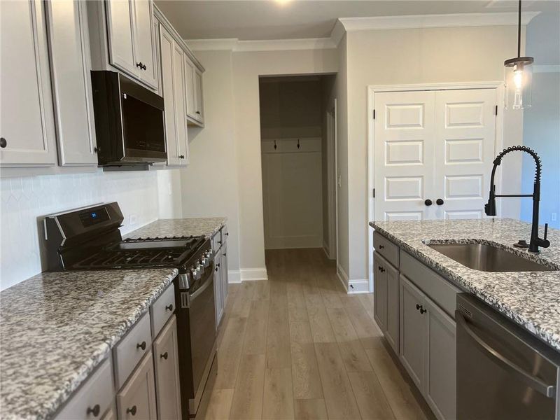 Furnished interior view inside a new home in Crofton Place Enclave, Snellville (Image 5). Furnished interior view inside a new home in Crofton Place Enclave, Snellville (Image 5).