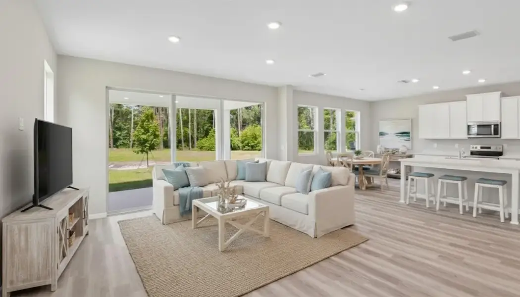 Furnished interior view inside a new home in Hammock at Two Rivers, Zephyrhills (Image 13). Furnished interior view inside a new home in Hammock at Two Rivers, Zephyrhills (Image 13).