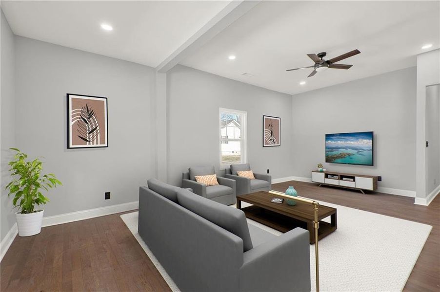 Furnished interior view inside a new home in , Rockmart (Image 8).