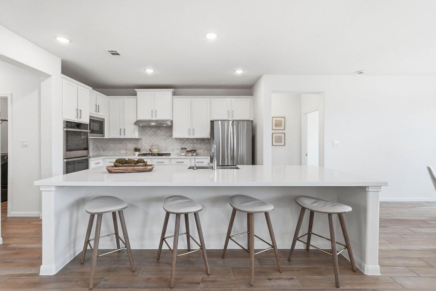 Furnished interior view inside a new home in Waterstone on Lake Conroe, Montgomery (Image 37).
