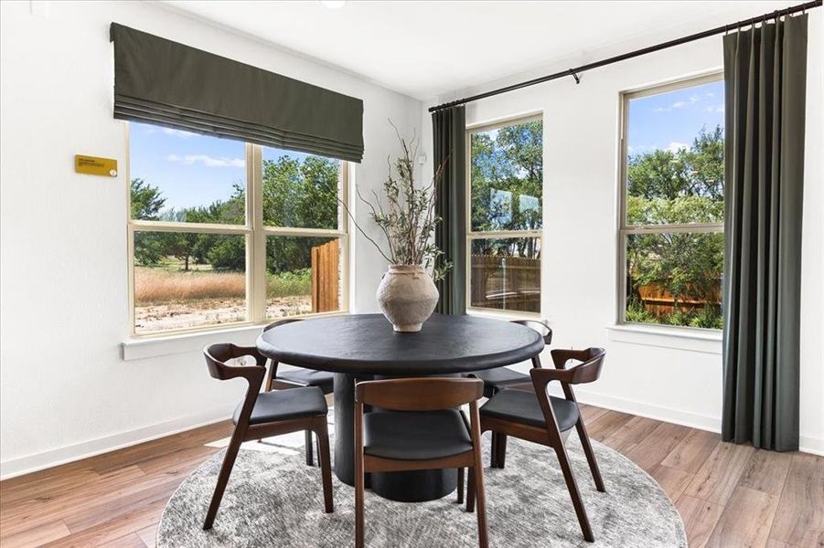 Furnished interior view inside a new home in Keeneland 50s, Aubrey (Image 15). Furnished interior view inside a new home in Keeneland 50s, Aubrey (Image 15).