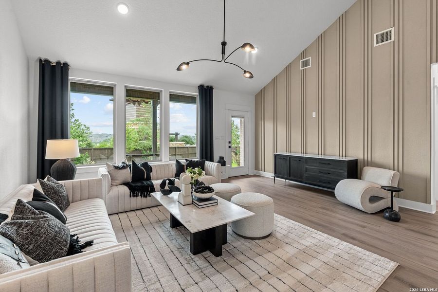 Furnished interior view inside a new home in Bison Ridge, San Antonio (Image 36).