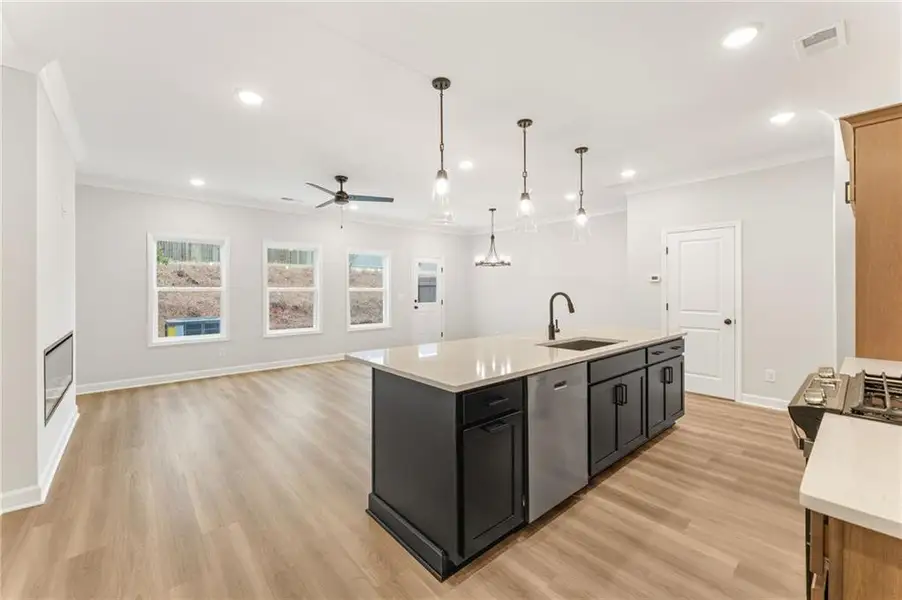 Furnished interior view inside a new home in Cherokee Township, Acworth (Image 3).