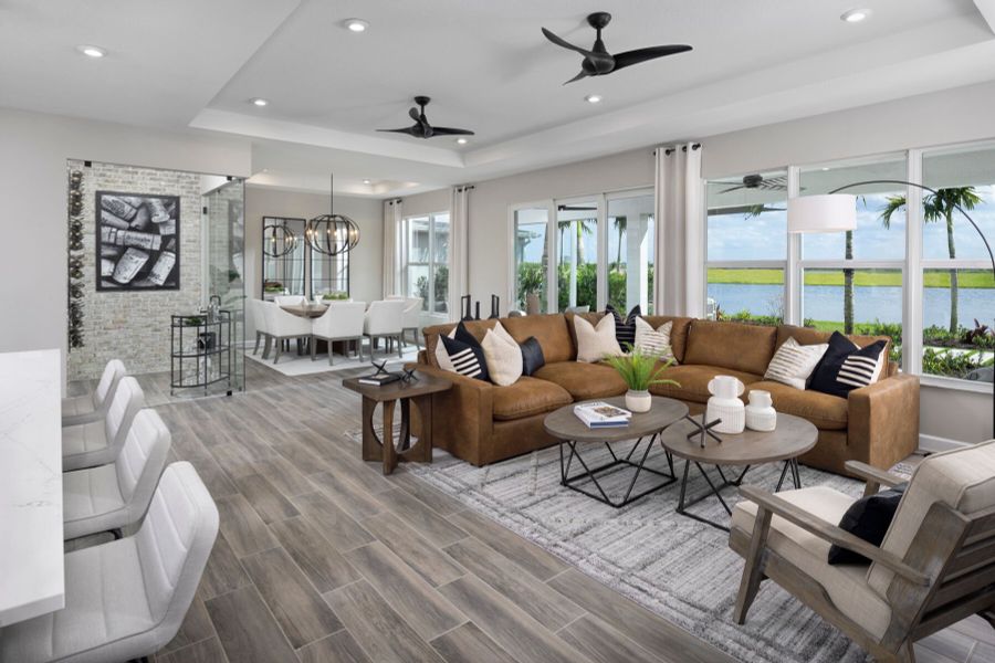 Representative furnished interior of a home built from the Dahlia by Mattamy Homes in Tradition, Port St. Lucie (Image 8).