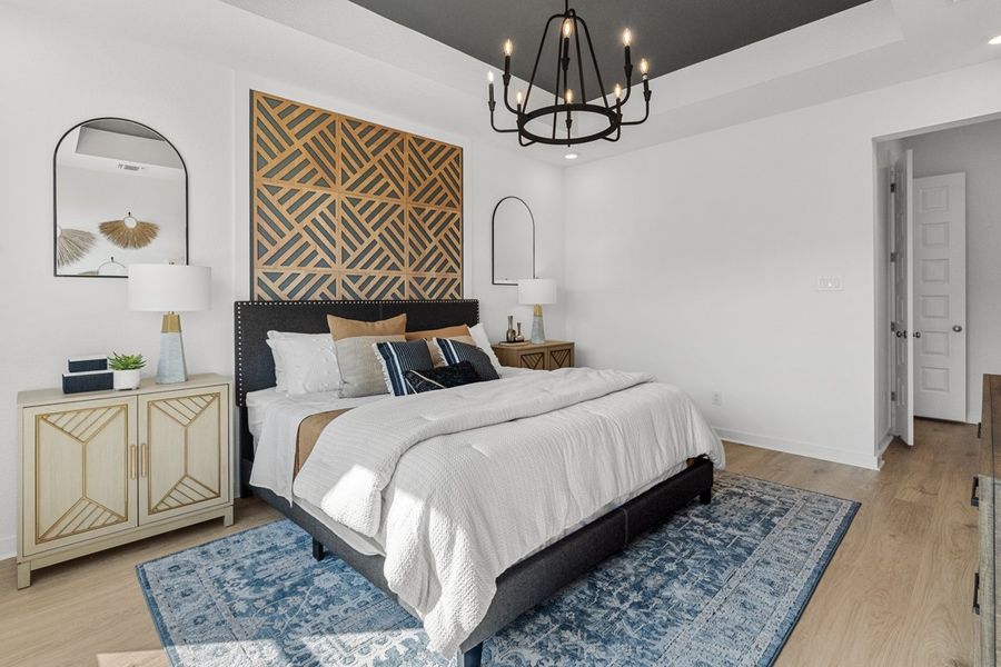 Furnished interior view inside a new home in Berry Creek Highlands, Georgetown (Image 28).