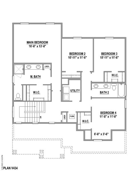 Plan V434 2nd Floor Plan V434 2nd Floor