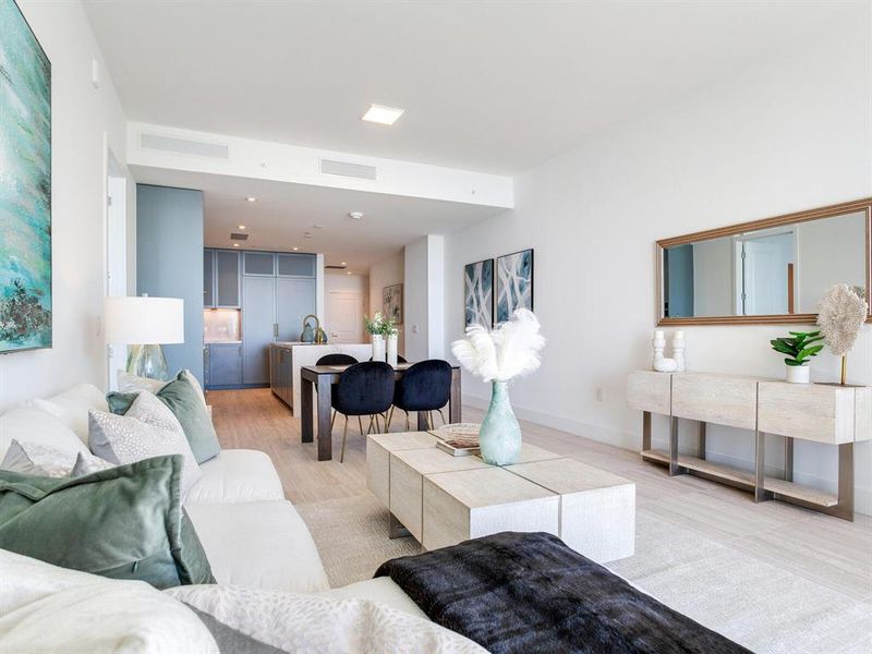 Furnished interior view inside a new home in , Tampa (Image 37).