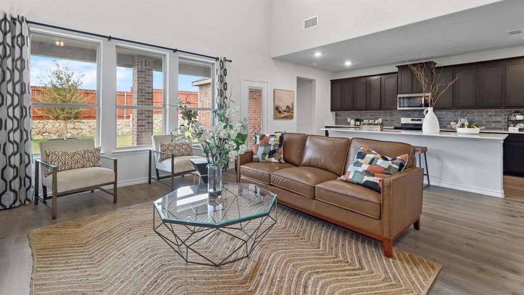 Furnished interior view inside a new home in The Woods at Lindsey Place, Anna (Image 38). Furnished interior view inside a new home in The Woods at Lindsey Place, Anna (Image 38).