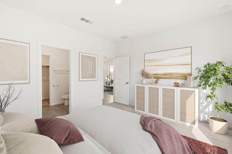 Furnished interior view inside a new home in Mavera, Conroe (Image 11).