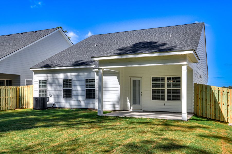 Exterior details and patio area of a home in The Sanctuary, Aiken (Image 19).