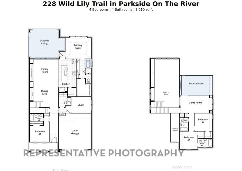 2D floor plan layout of this home in , Georgetown, TX (Image 3).