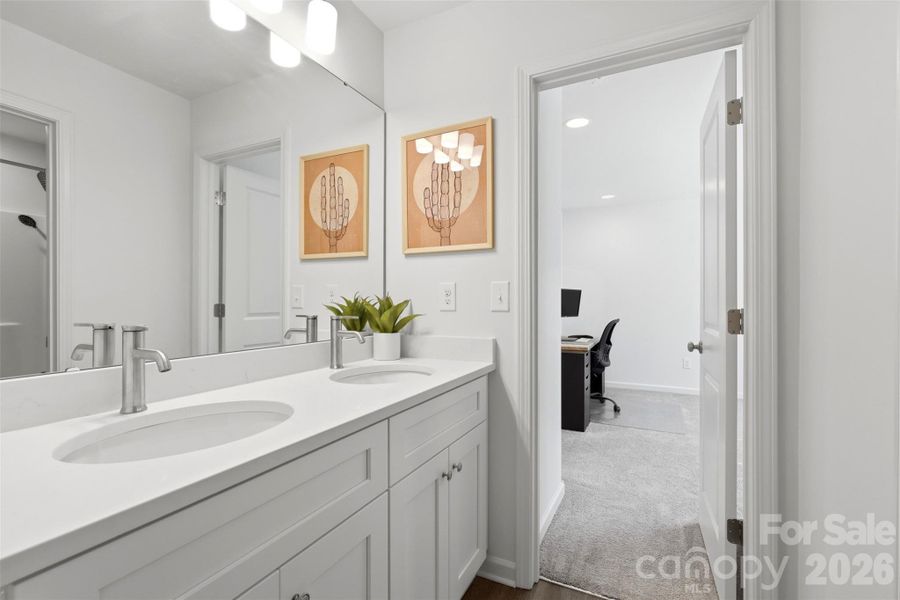 Furnished interior view inside a new home in , Charlotte (Image 18).