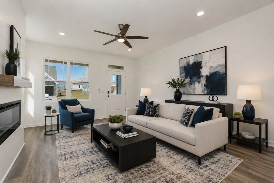 Representative furnished interior of a home built from the Winslow by McKee Homes in Bedford, Raeford (Image 3).