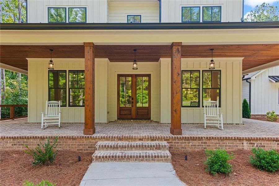 Exterior details and patio area of a home in , Ball Ground (Image 3).